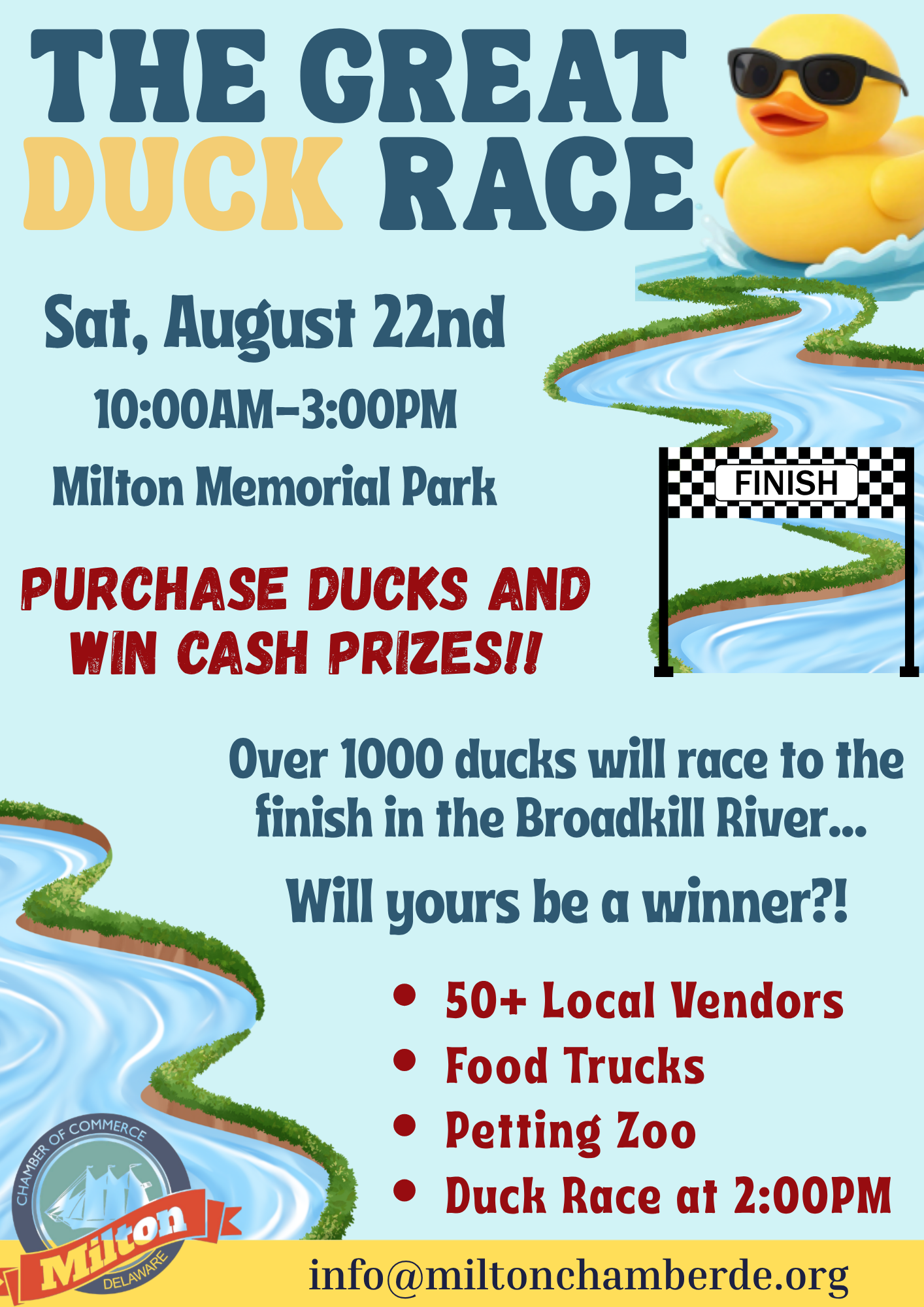 The Great Duck Race on the Broadkill